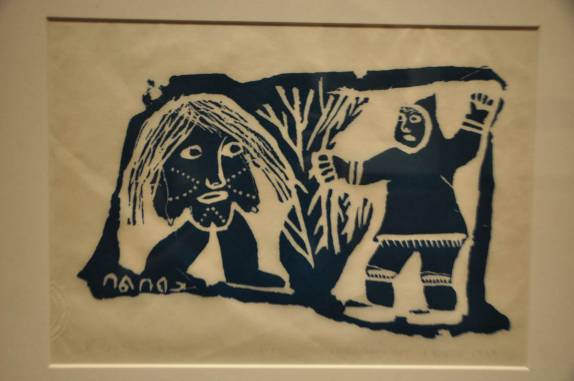 Arte Inuit no Museu da Civilização, em Quebeq, no Canadá